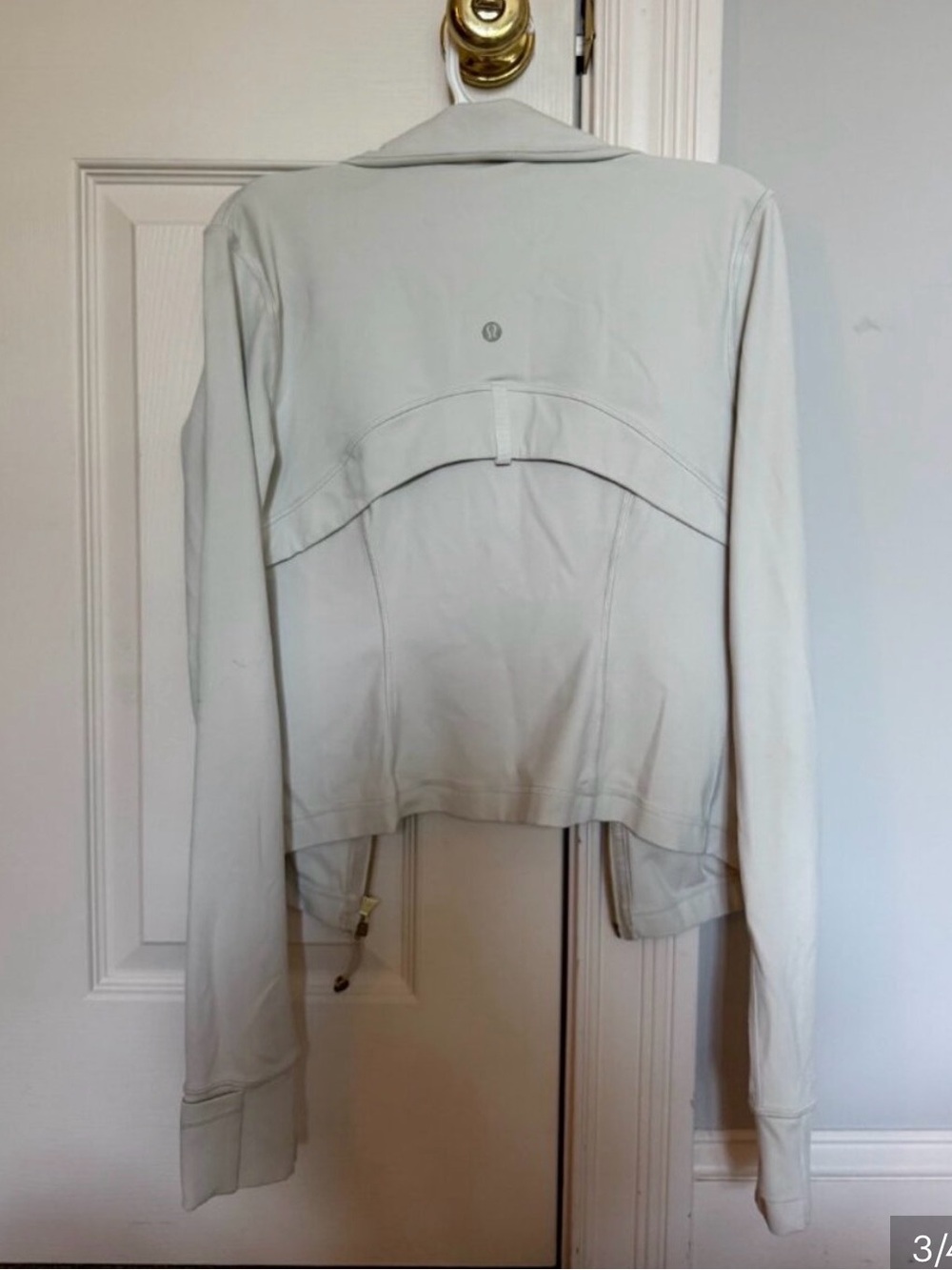 lululemon athletica light gray utility jacket